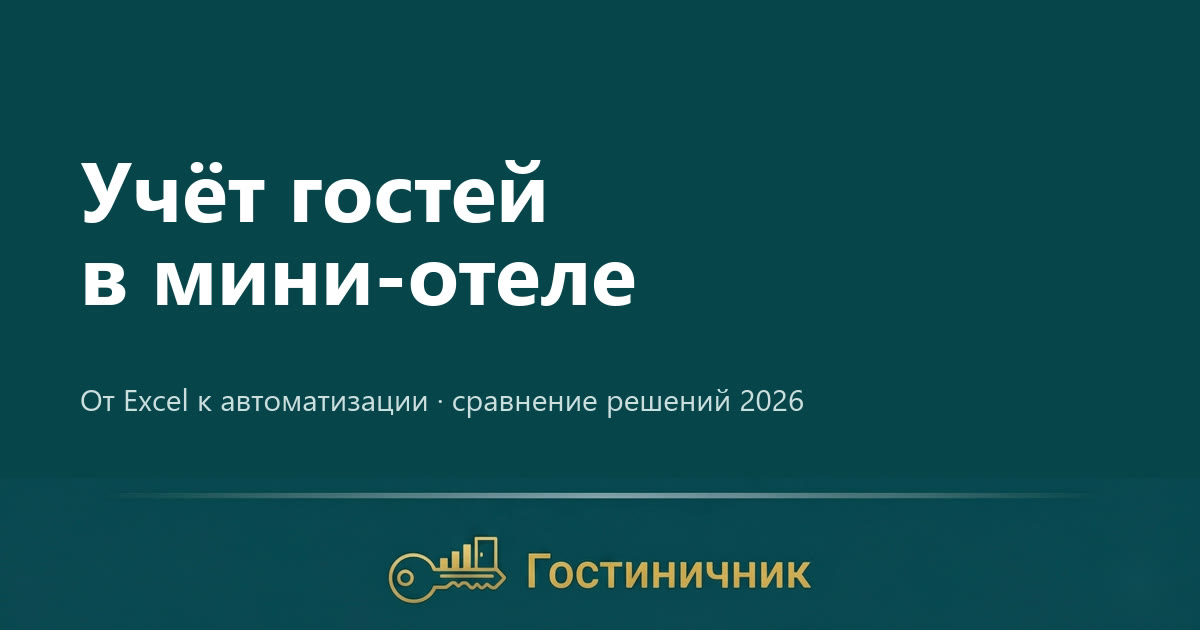 Учёт гостей в мини-отеле